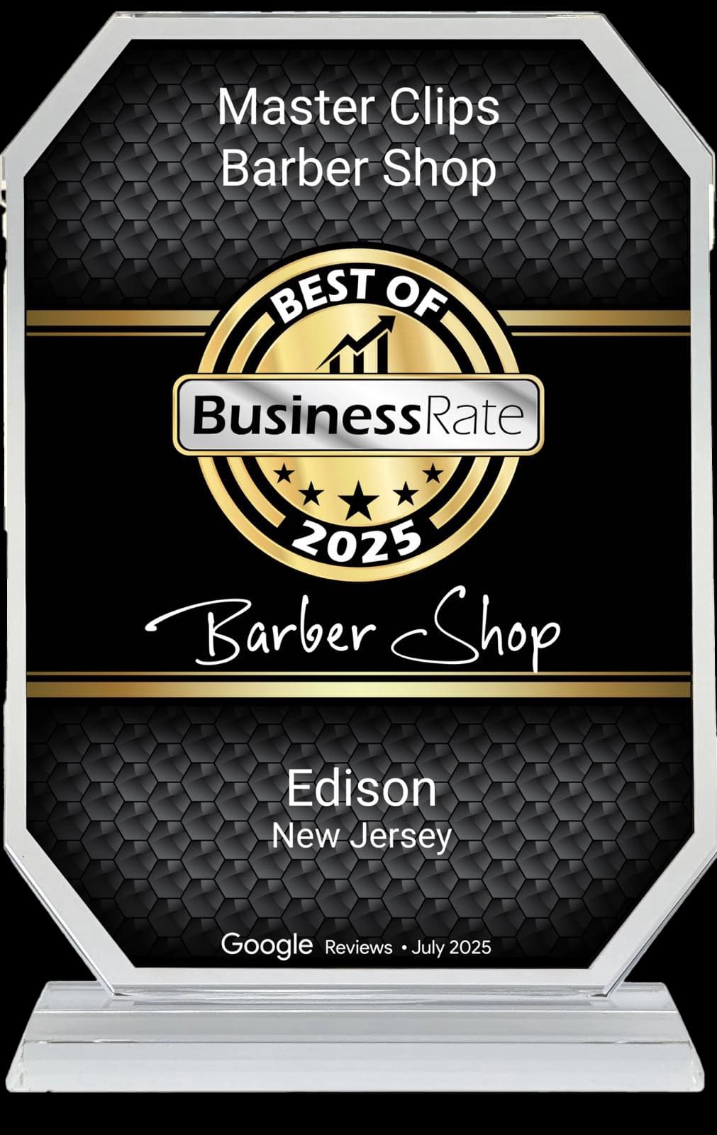 Best of BusinessRate 2025 Barber Shop award for Master Clips in Edison, New Jersey